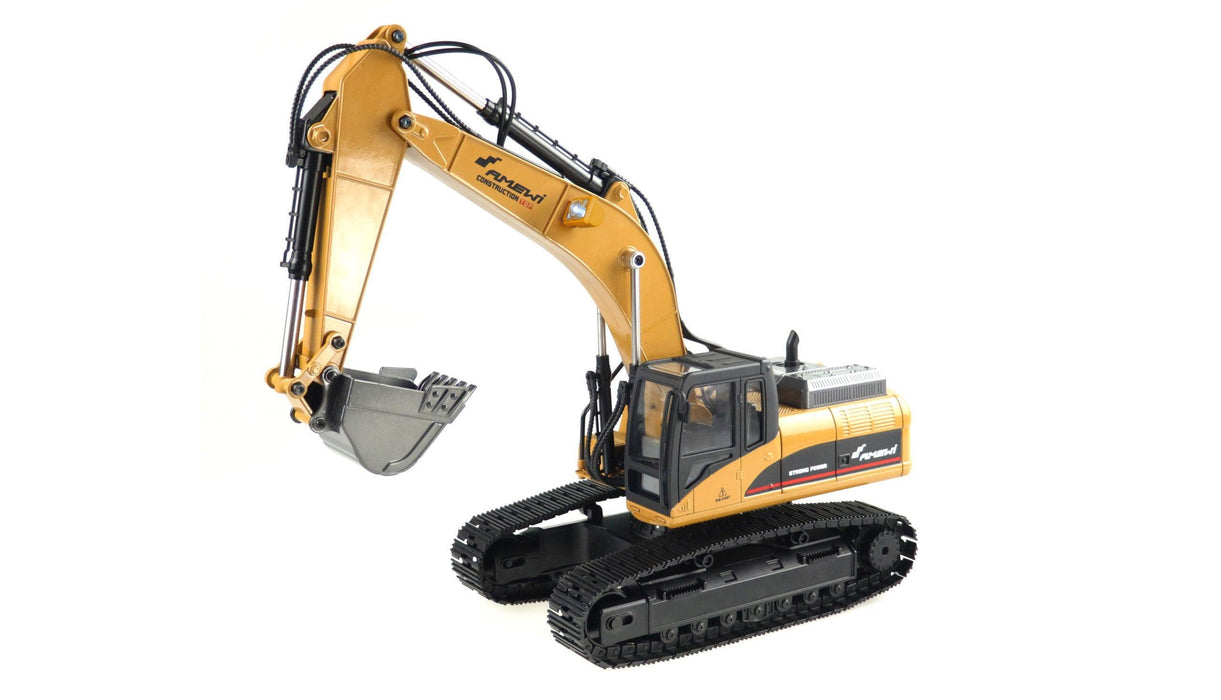 Amewi G704E Excavator in Leather Look Case 1/14 PNP (fully metal)
