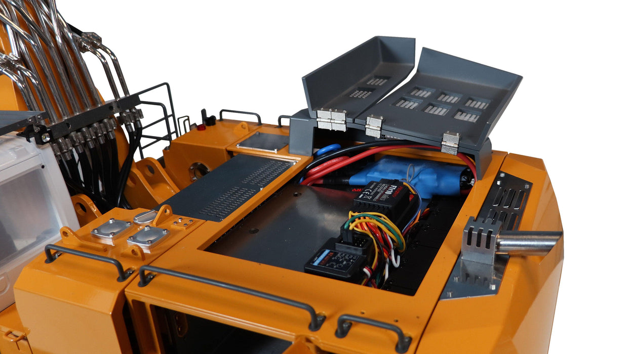 Amewi G308H Hydraulikbagger 1/13,5 PNP (Vollmetall, Orange)