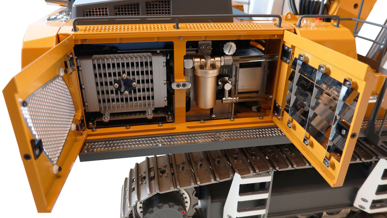 Amewi G308H Hydraulikbagger 1/13,5 PNP (Vollmetall, Orange)