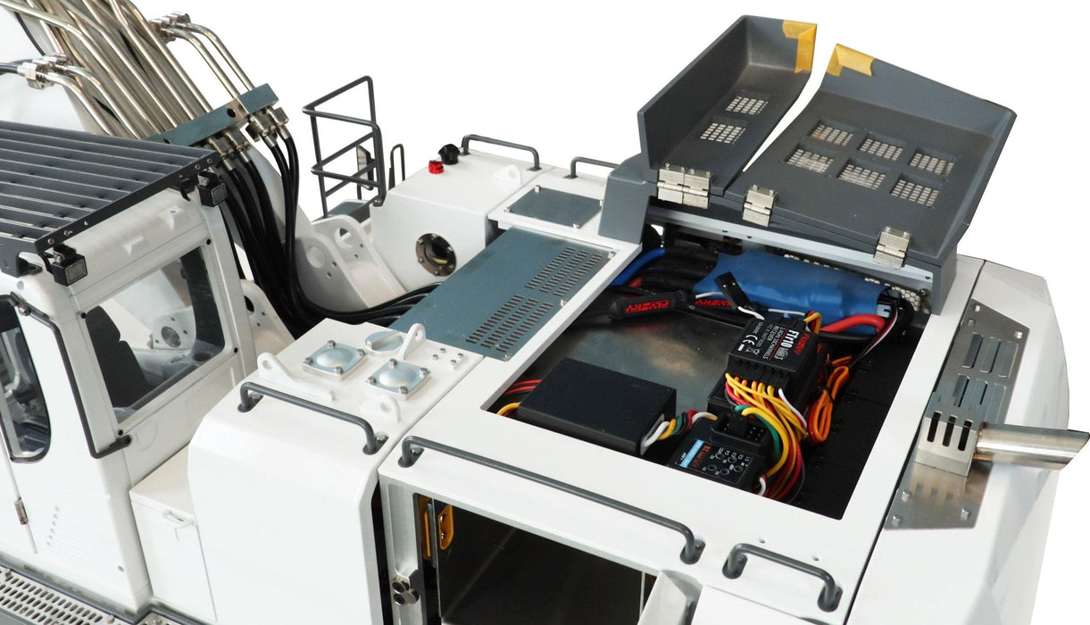 Amewi G308H Hydraulic Excavator 1/13.5 PNP (Fully metal, white)