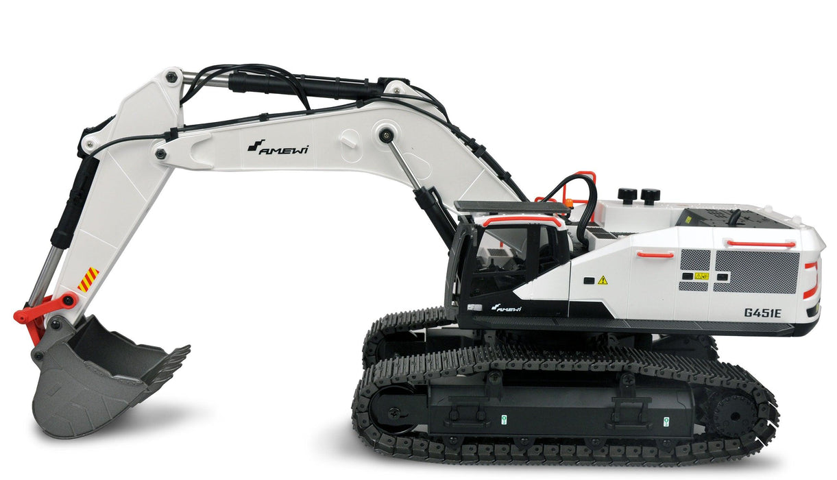 Amewi G451E Excavator 1/14 PNP (Metal Part, white)