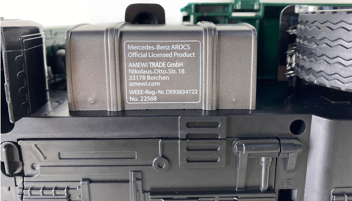 Amewi Benz Arocs Licence Crane Truck w/ Tipper 1/14 PNP (groente)