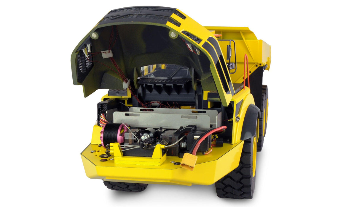 Amewi G121H Hydraulic Dump Truck 1/14 PNP (Metaal, geel)