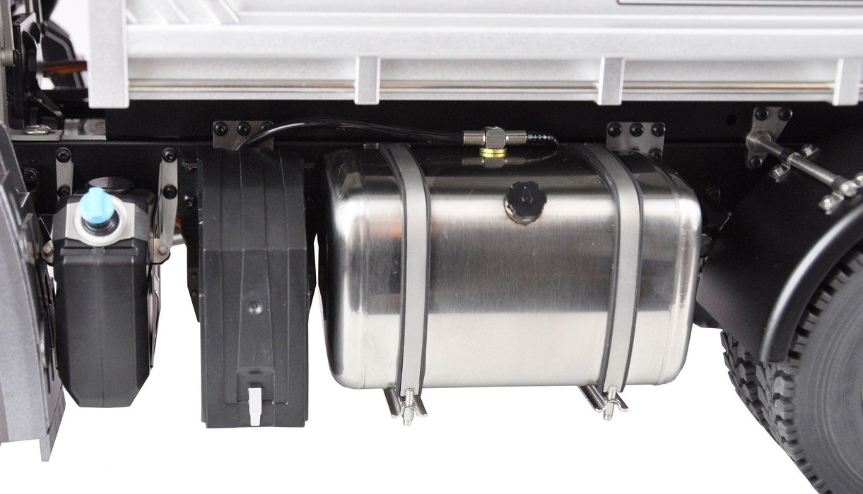 Amewi Mercedes-Benz Arocs Hydraulic Dump Truck Pro 4x4 1/14 PNP (Metaal, lichtblauw)