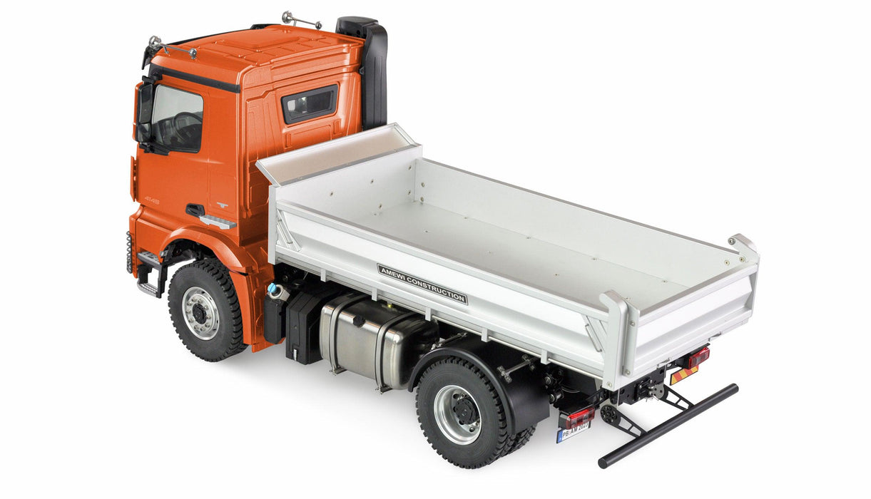Amewi Mercedes-Benz Arocs Hydraulic Dump Truck Pro 4x4 1/14 PNP (Metaal, oranje)