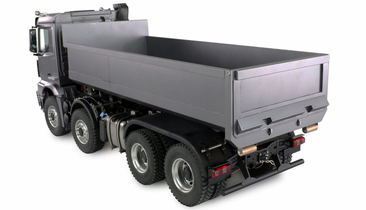 Amewi Mercedes-Benz Arocs Hydraulic Dump Truck Pro 8x8 1/14 PNP (Metaal, grijs)