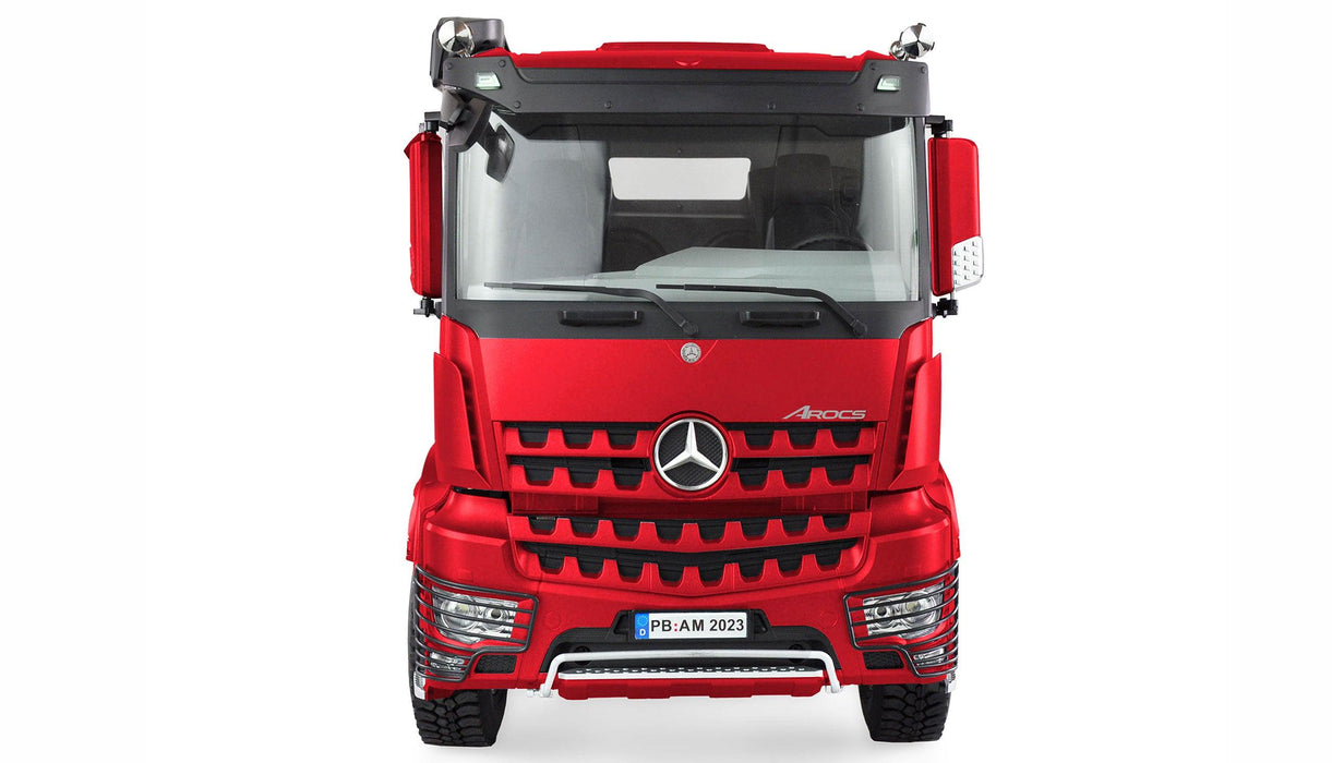 Amewi Mercedes-Benz Arocs Hydraulic Dump Truck Pro 8x8 1/14 PNP (Metaal, rood)