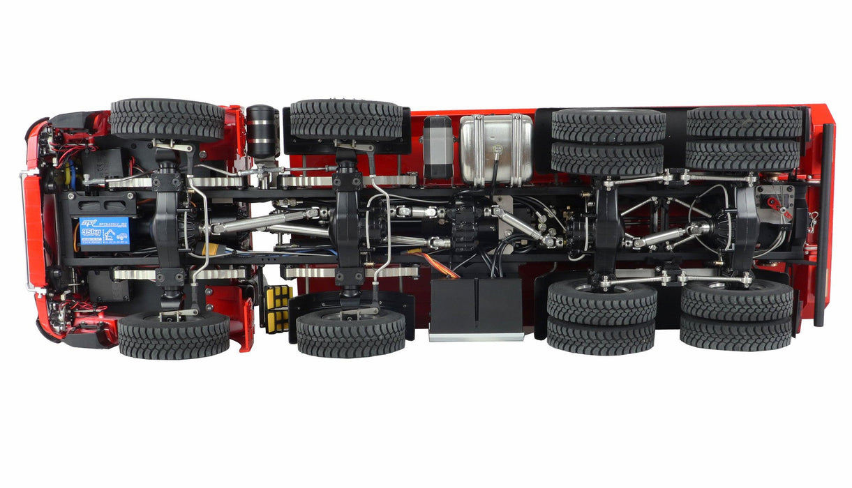 Amewi Mercedes-Benz Arocs Hydraulic Dump Truck Pro 8x8 1/14 PNP (Metaal, rood)