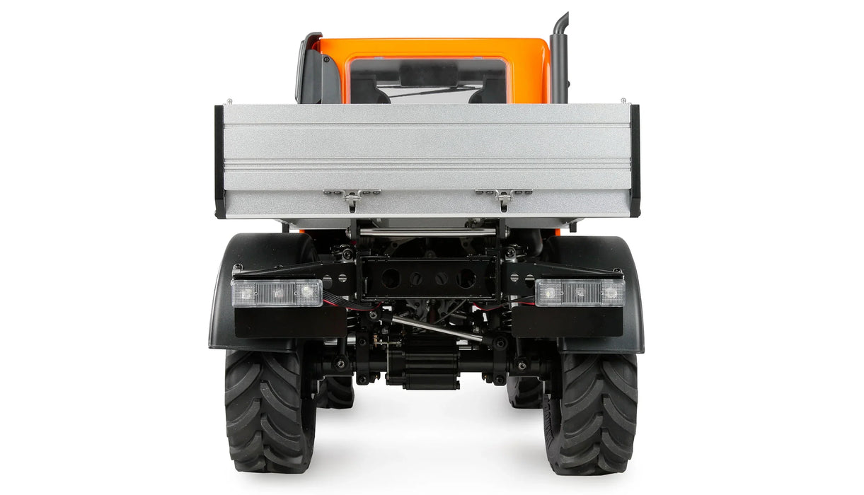 Mercedes-Benz Unimog Porte-outil Chenille 1/10 RTR (Oranje)