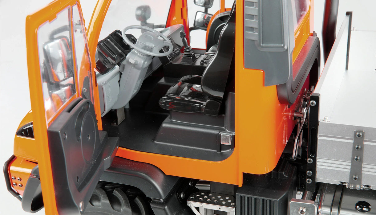 Mercedes-Benz Unimog Porte-outil Chenille 1/10 RTR (Oranje)