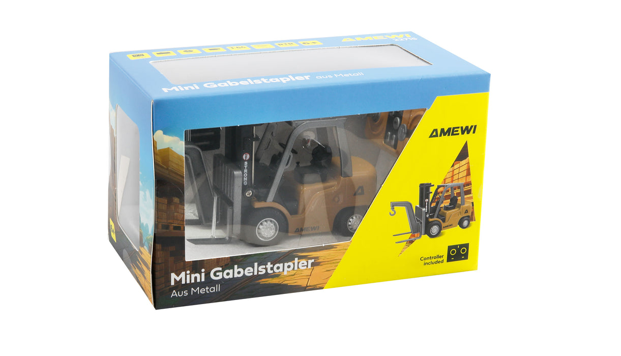 Amewi Mini Chariot Élévateur Métallique 8-Ch 1/64 PNP