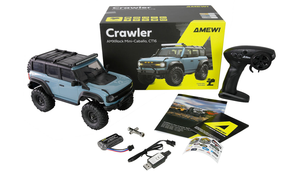 AMXRock Mini-Caballo Crawler 1/16 PNP (Bleu)