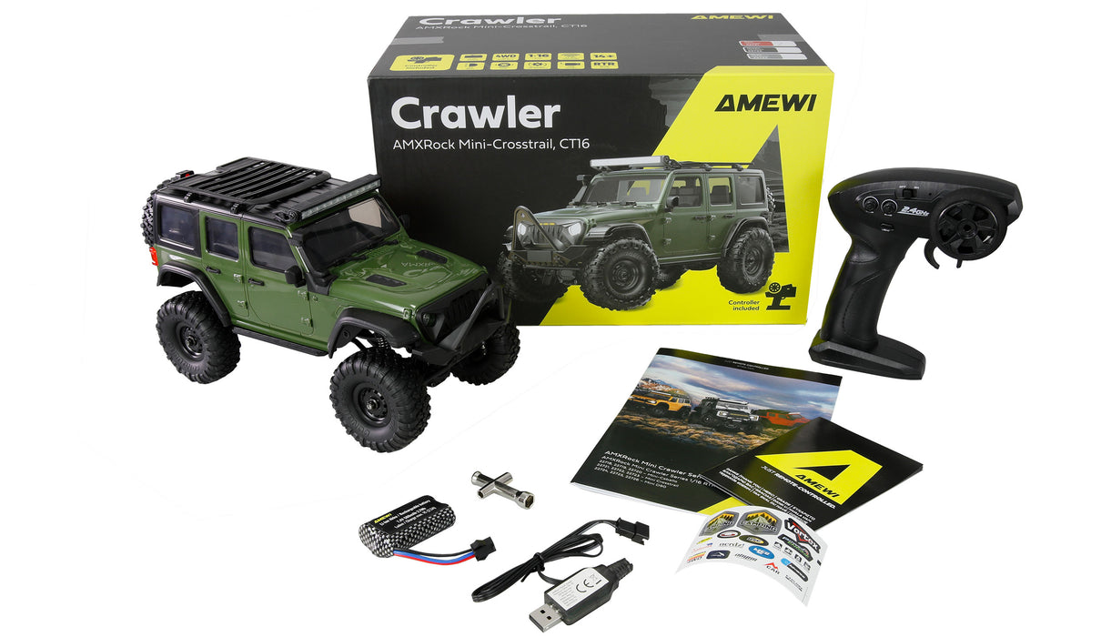 AMXRock Mini-Crosstrail Crawler 1/16 PNP (Vert)