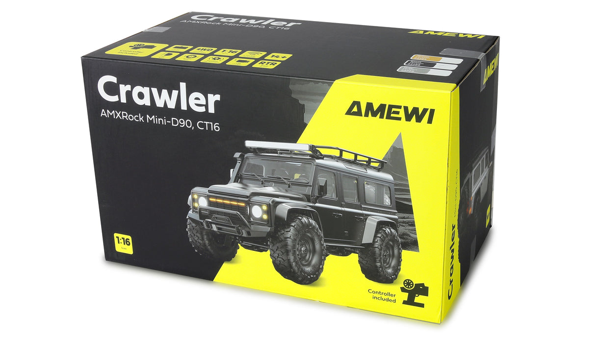 AMXRock Mini-D90 Crawler 1/16 PNP (Yellow)