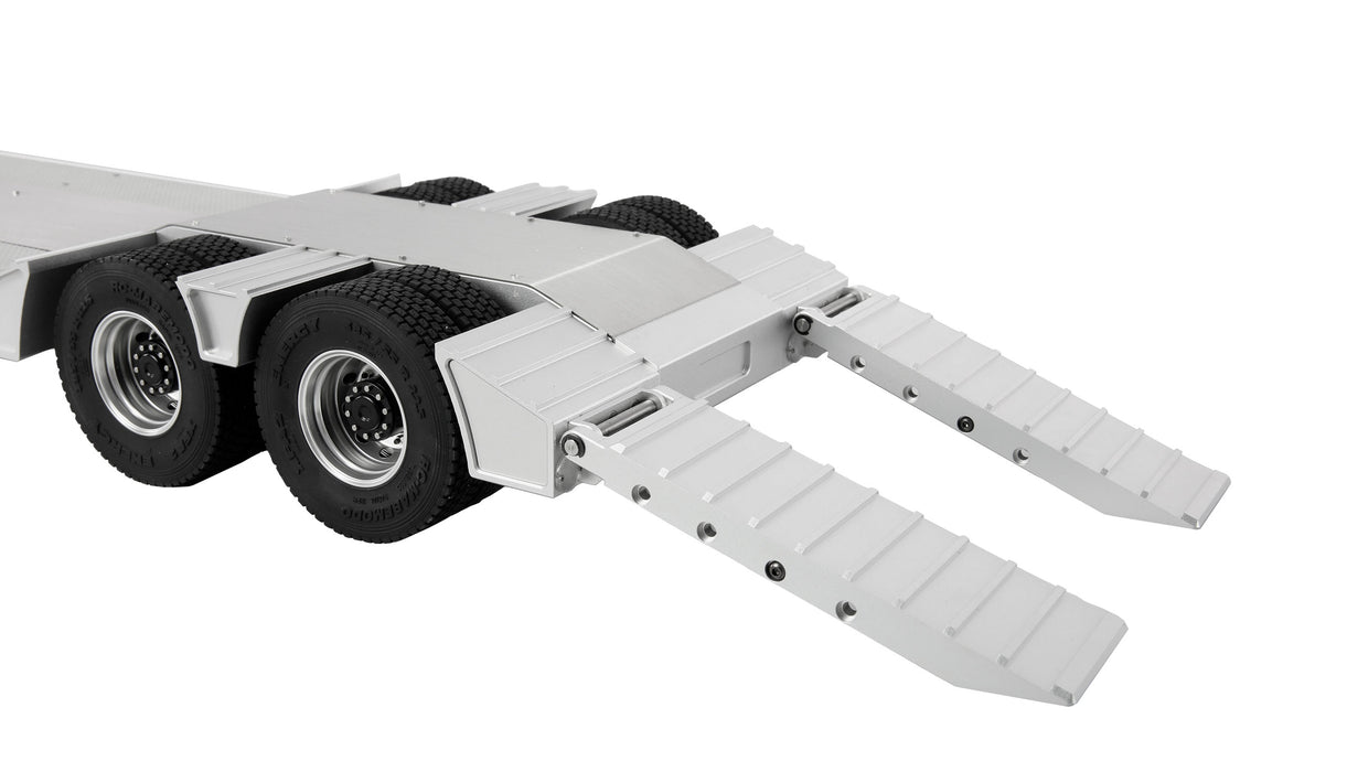 Amewi Low Flatbed Trailer mit Doppelachse 1/14 KIT (Aluminium)