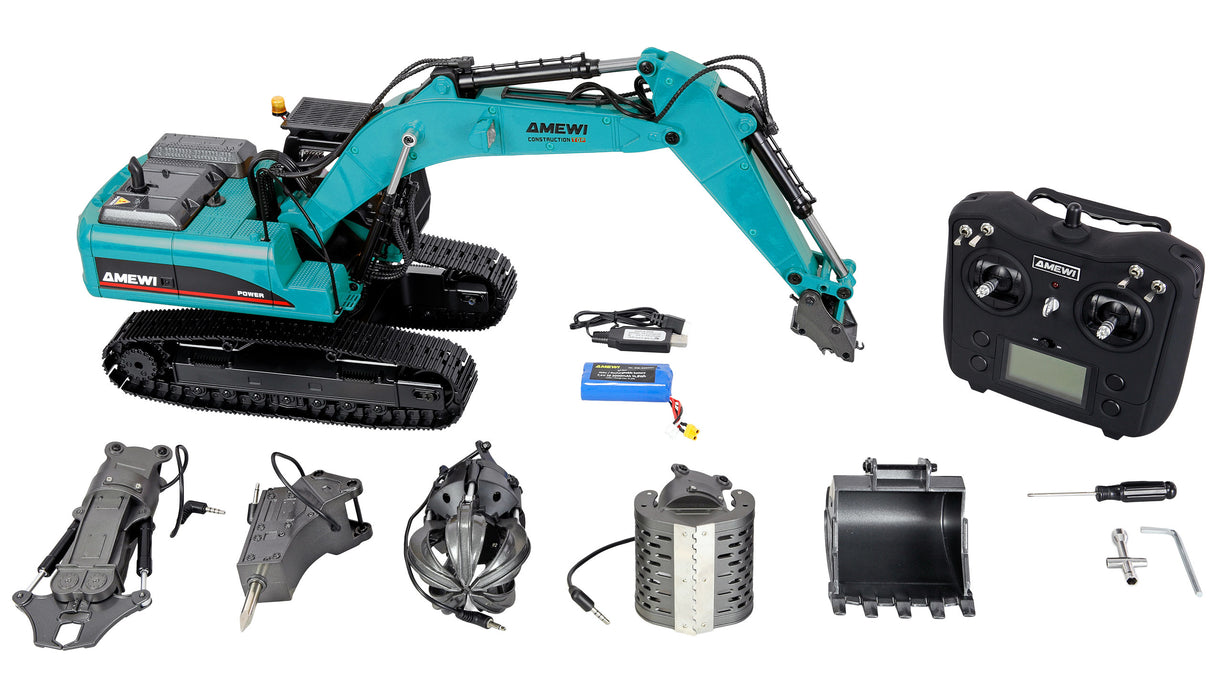 Amewi G705E Excavator 1/14 PNP (Metaal)