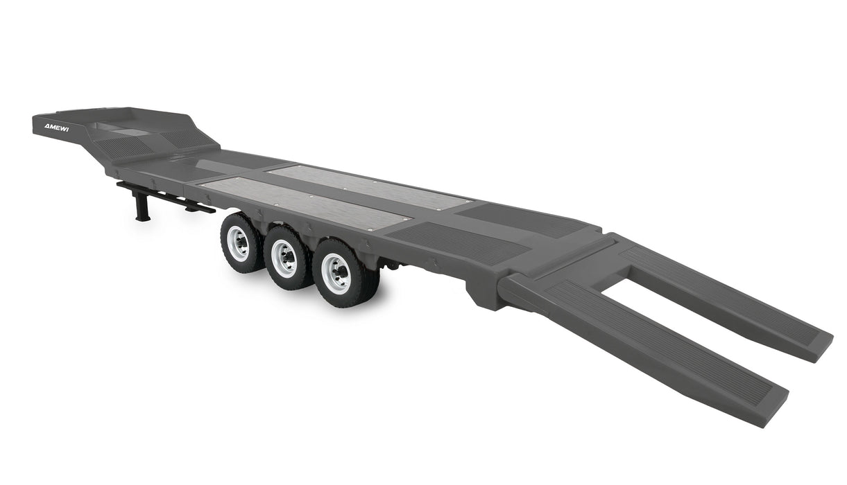 Amewi Flatbed Semi-Trailer Three Axles for Scania 1/18 (Silver)