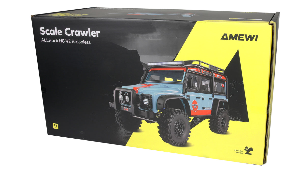 Amewi ALLRock H8 V2 Brushless Crawler 1/8 PNP (Blue/Orange)