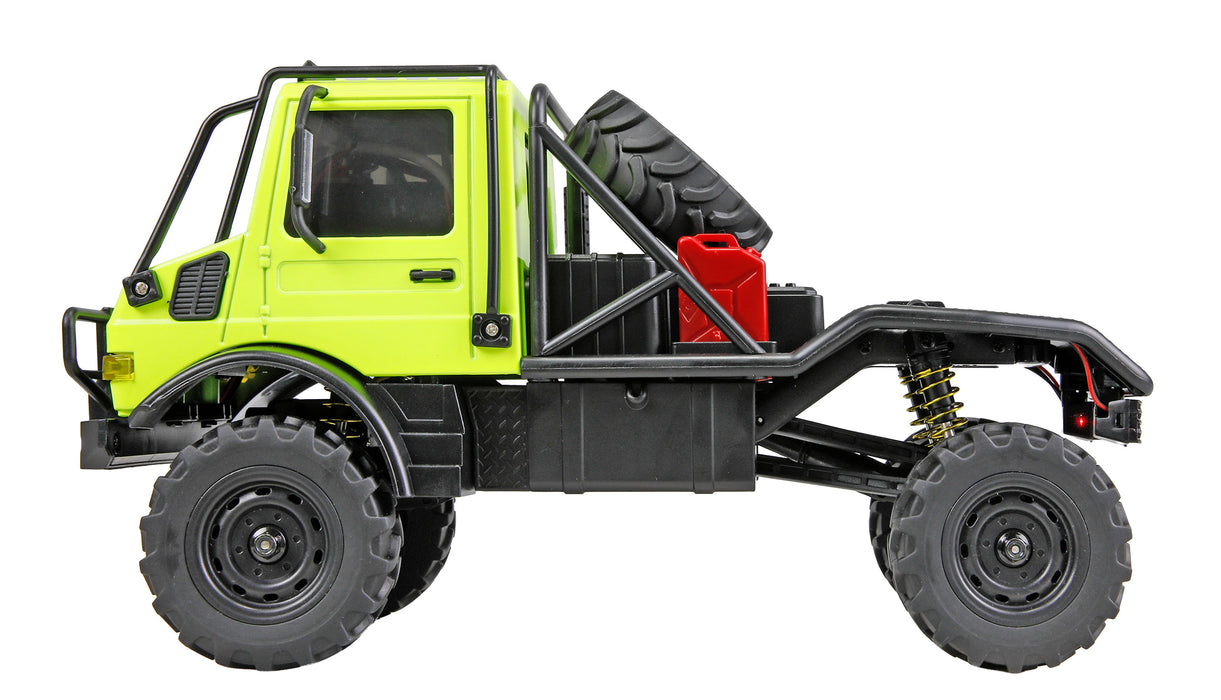 Amewi Mercedes-Benz Unimog U4000 Scale Crawler 4WD 1/18 PNP (Green)