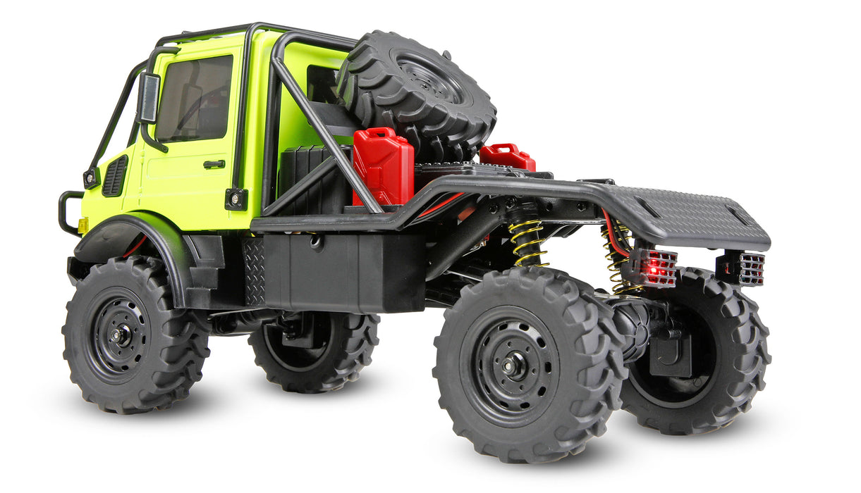 Amewi Mercedes-Benz Unimog U4000 Scale Crawler 4WD 1/18 PNP (Green)