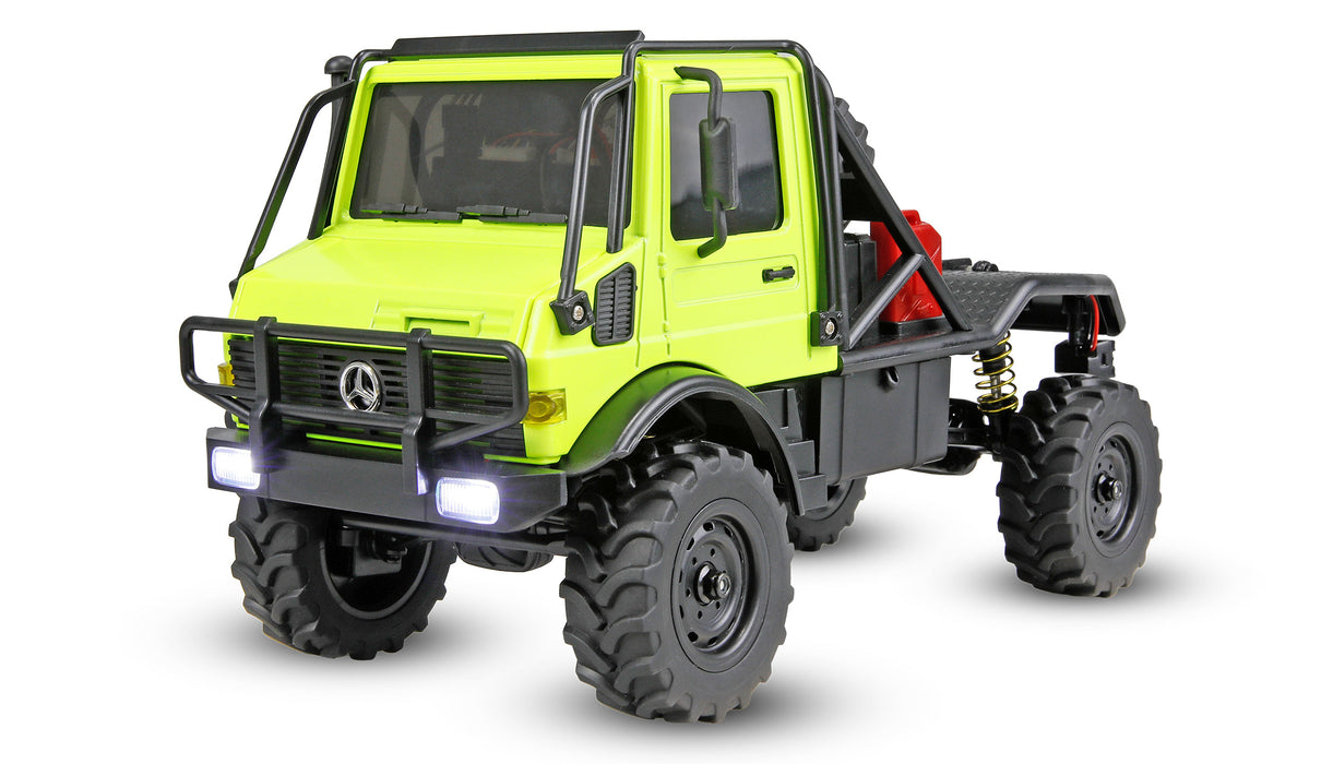 Amewi Mercedes-Benz Unimog U4000 Scale Crawler 4WD 1/18 PNP (Green)