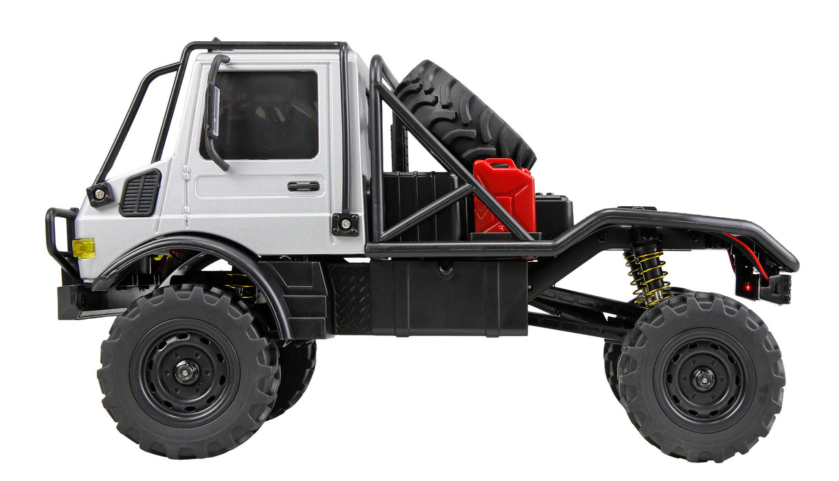 Amewi Mercedes-Benz Unimog U4000 Scale Crawler 4WD 1/18 PNP (Grey)