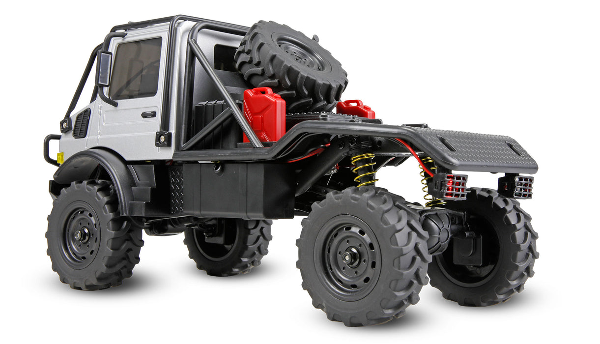 Amewi Mercedes-Benz Unimog U4000 Scale Crawler 4WD 1/18 PNP (Grey)