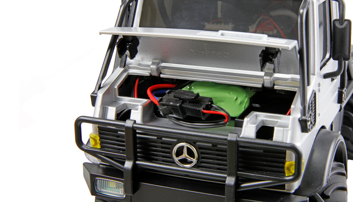 Amewi Mercedes-Benz Unimog U4000 Scale Crawler 4WD 1/18 PNP (Grey)