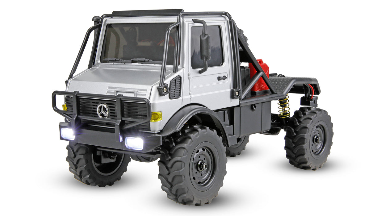 Amewi Mercedes-Benz Unimog U4000 Scale Crawler 4WD 1/18 PNP (Grey)