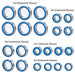 22PCS Complete Bearing Kit for Losi Tenacity 1/10 (Metaal) Lager Yeahrun 