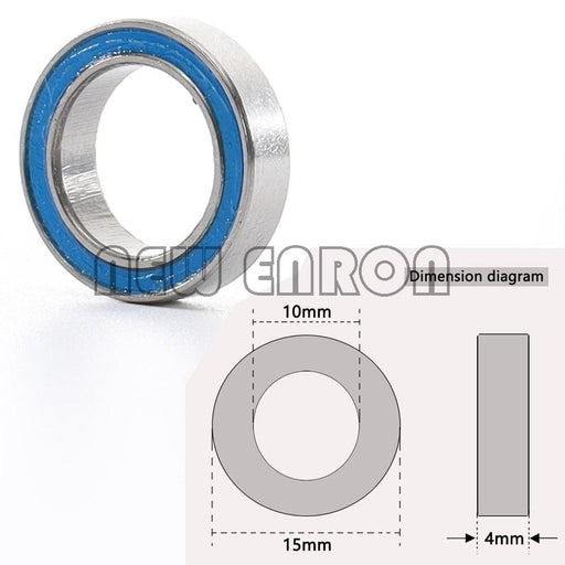 22PCS Rubber Sealed Ball Bearing Set for Axial AX10 SCX10 1/10 (Staal) Lager New Enron 