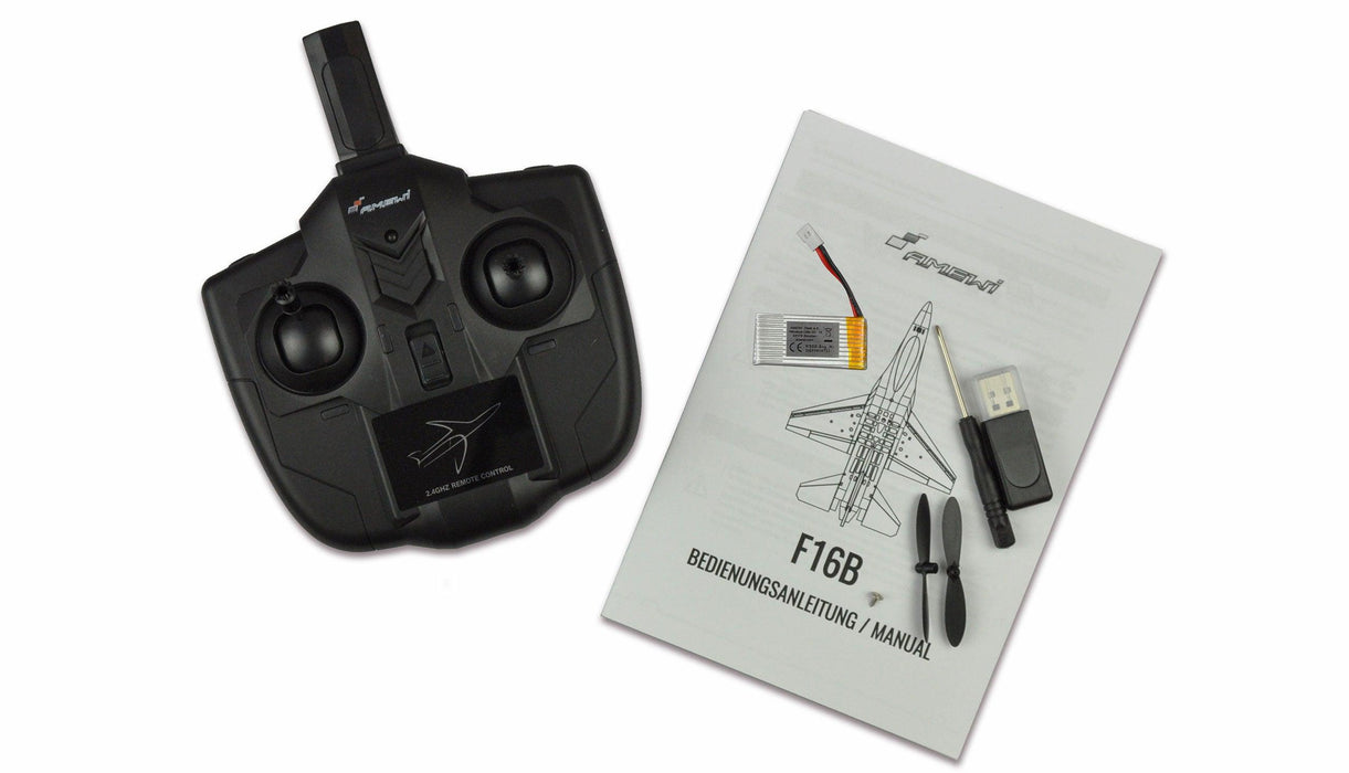 Amewi F16B mit Gyro 290mm Flugzeug PNP (Schuim)