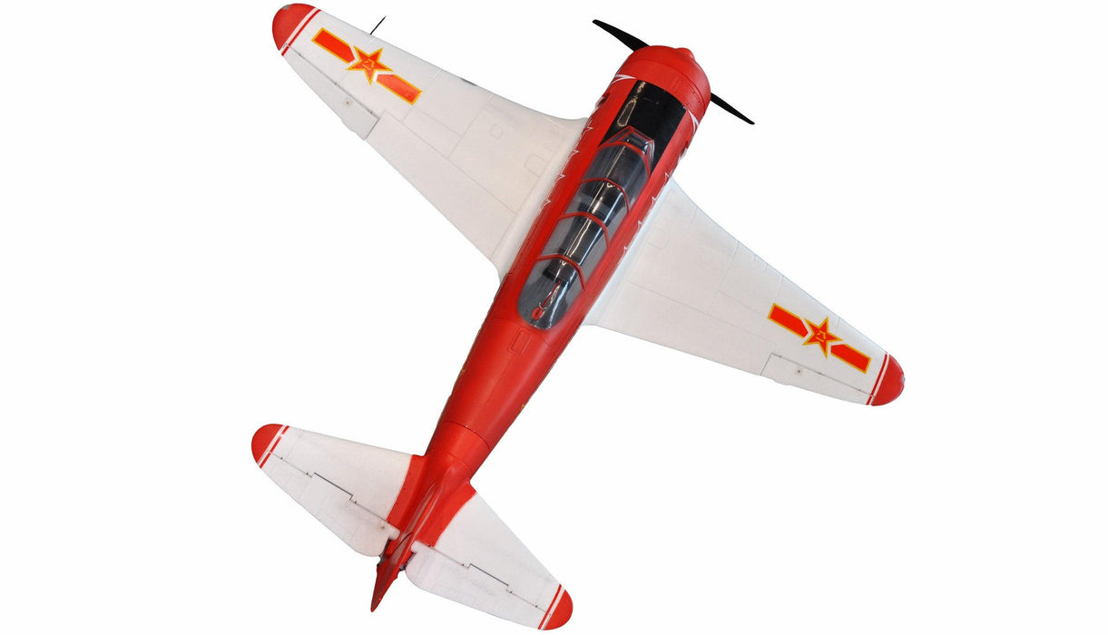 Amewi AMXFlight YAK-11 1450mm Flugzeug BNF (rot/weiß, Schaum)