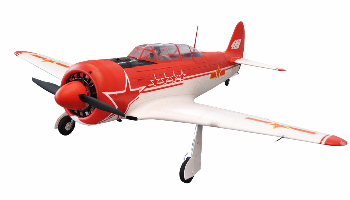 Amewi AMXFlight YAK-11 1450mm Flugzeug BNF (rot/weiß, Schaum)