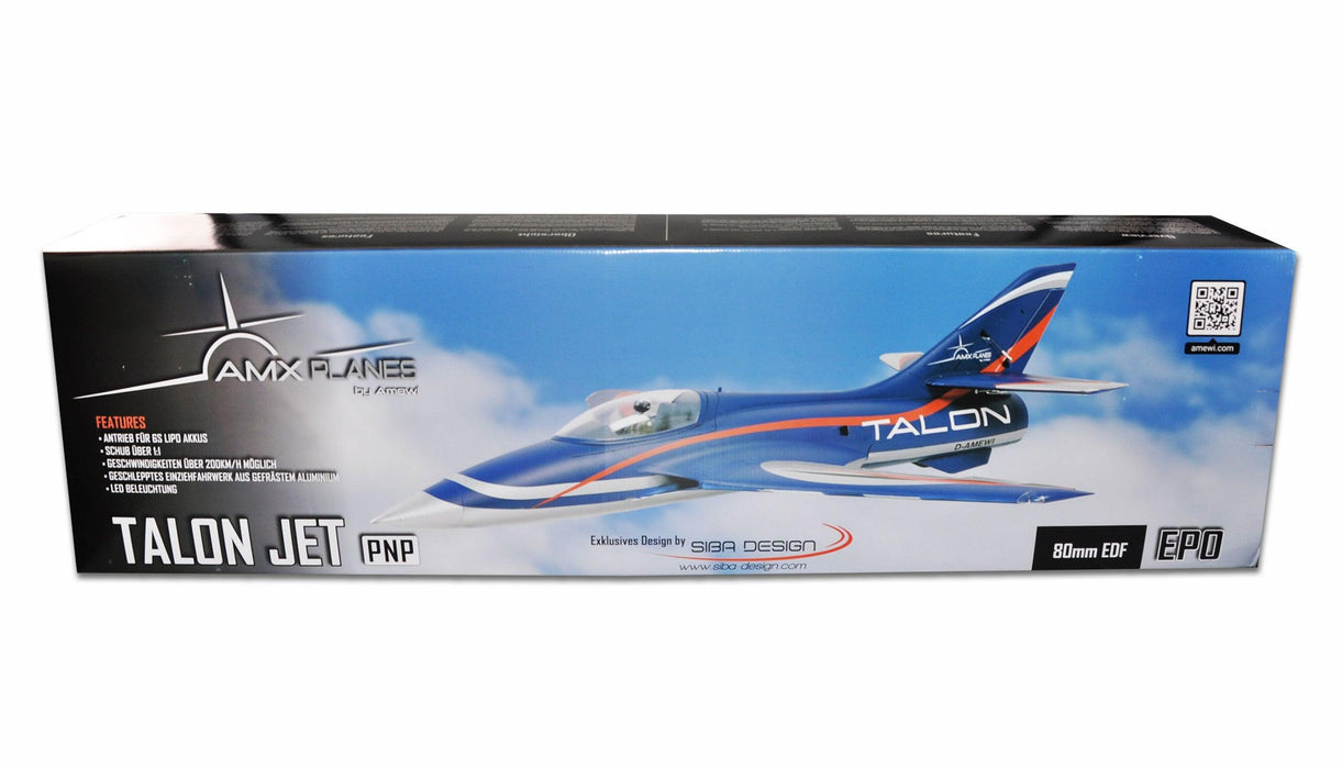 Amewi AMXPlanes Talon EDF Jet 1100mm Aircraft BNF (blue, Foam)