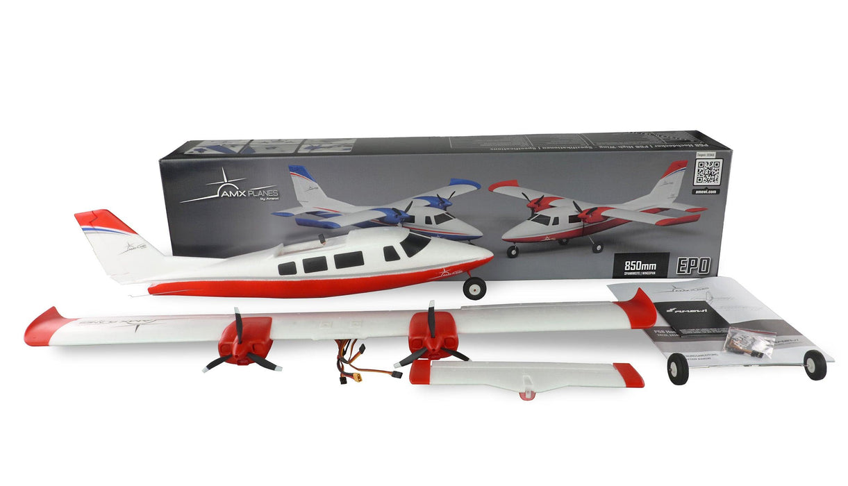 Amewi AMXPlanes P68 High Wing 850mm Airplane BNF (Foam)