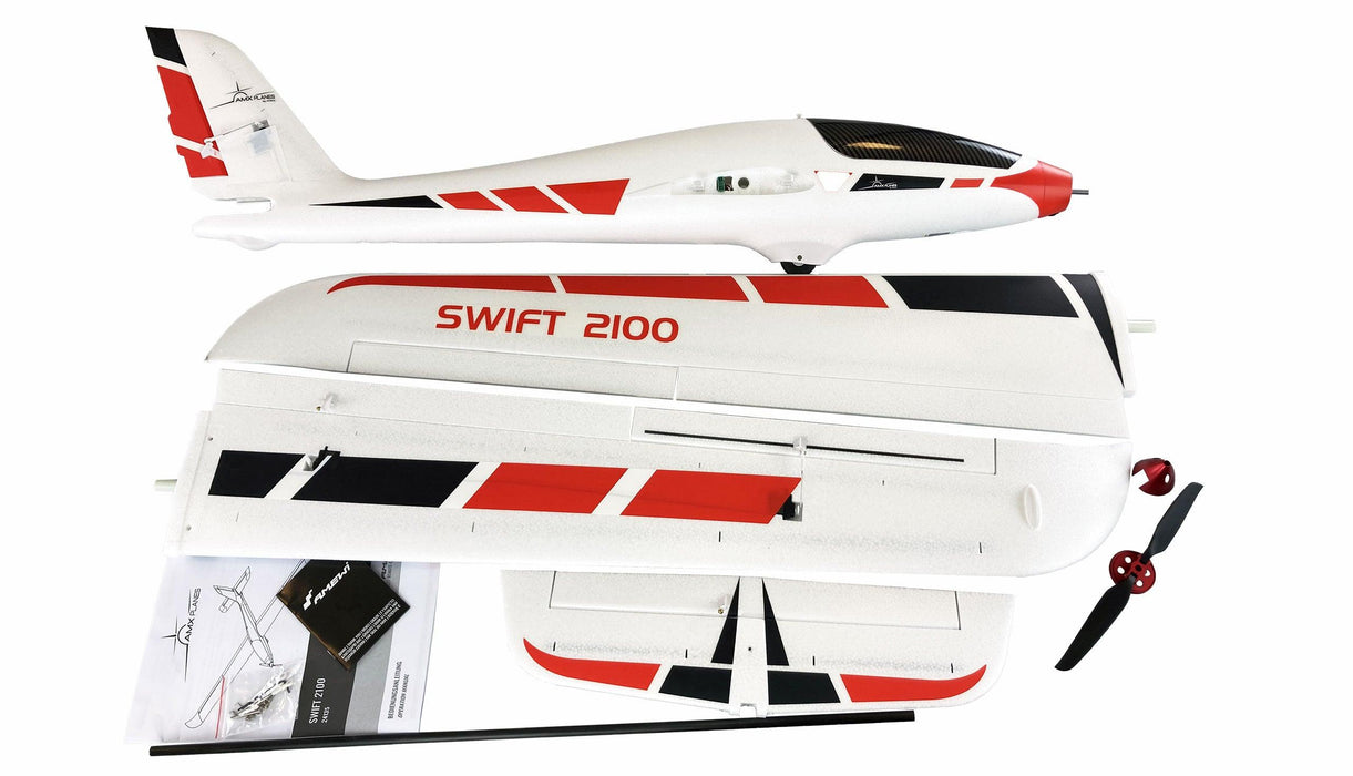 Amewi AMXPlanes Swift 2100 Segelflugzeug EPO 2100mm Flugzeug BNF (Schaum)