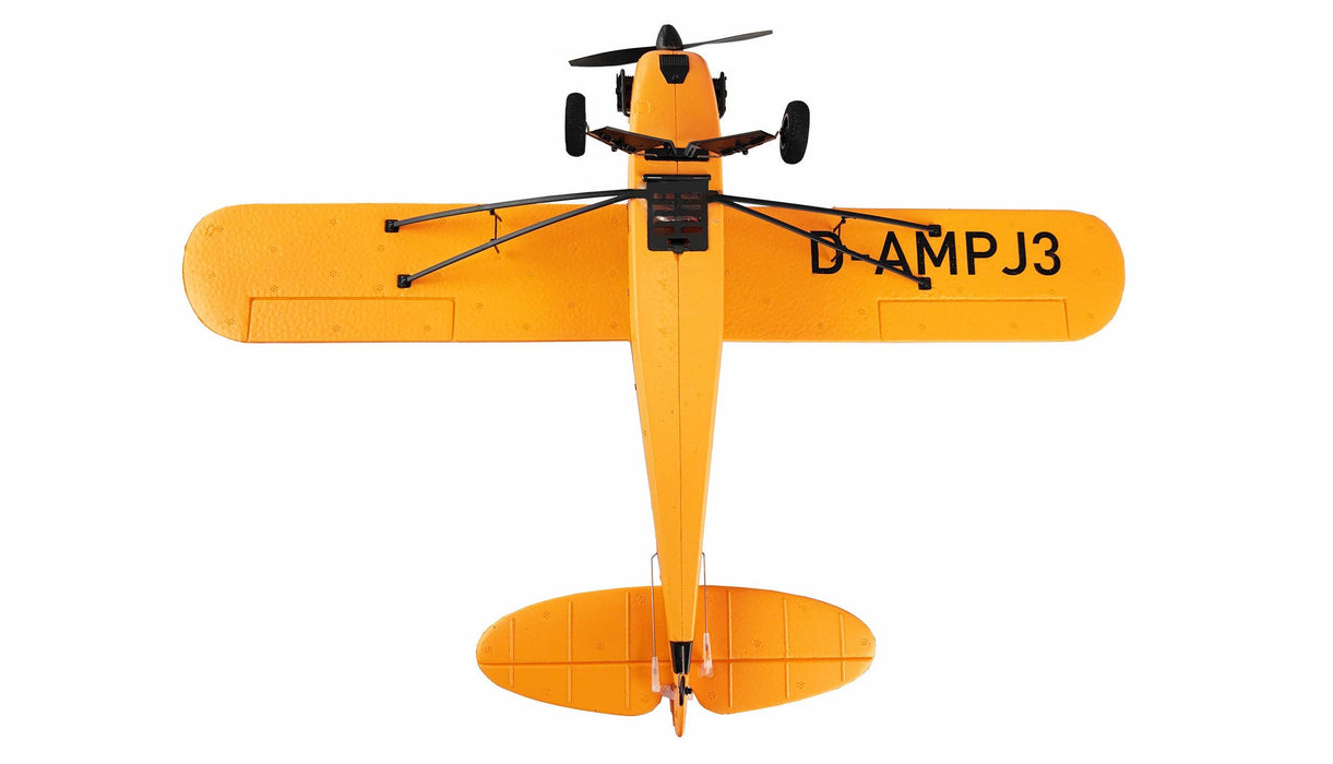 Amewi Piper J-3 Cup w/ Gyro Airplane BNF (Schuim)