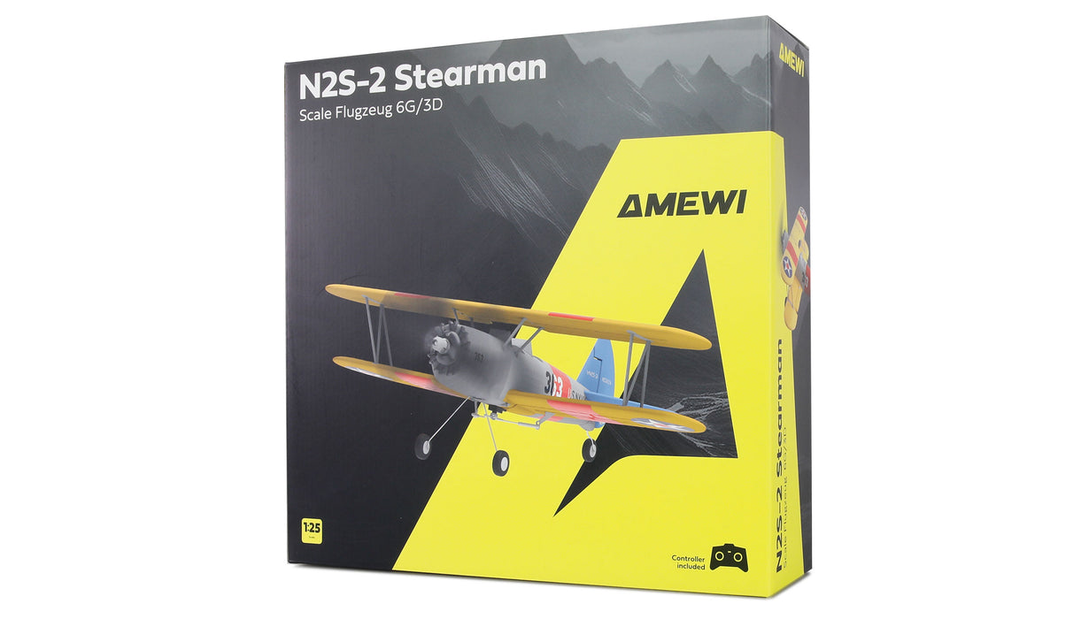 Amewi AMXFlight N2S-2 Stearman 360mm 6G/3D 6-Ch PNP