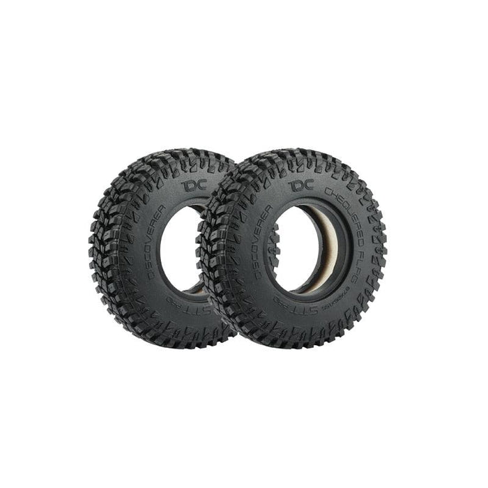 2/4PCS 1.55" Tires for 1/10 Crawler (87mm Rubber) Band en/of Velg upgraderc MT 2PCS 