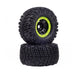 2/4PCS 166mm Wheel Rim Tires for 1/8, 1/10 Monster Truck (Plastic+Rubber) Band en/of Velg Fimonda Green 2pcs 