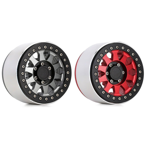2/4PCS 2.9" Beadlock Wheel Rims for 1/6 Crawler (Aluminium) Band en/of Velg Injora 