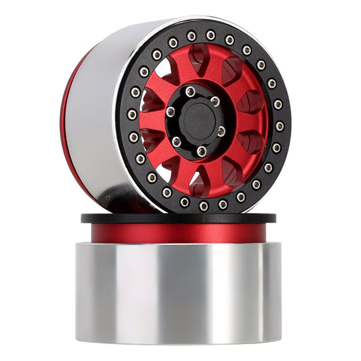 2/4PCS 2.9" Beadlock Wheel Rims for 1/6 Crawler (Aluminium) Band en/of Velg Injora 2PCS DGW-2903RD 