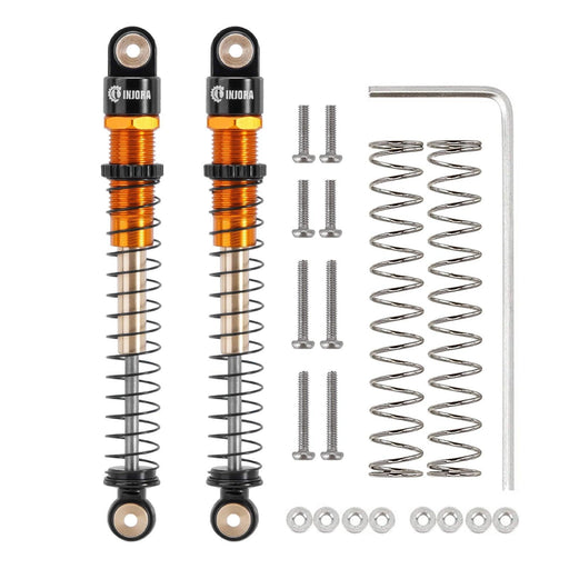 2/4PCS 51mm Shock Absorbers for Axial AX24 SCX24 1/24 (Aluminium) - upgraderc