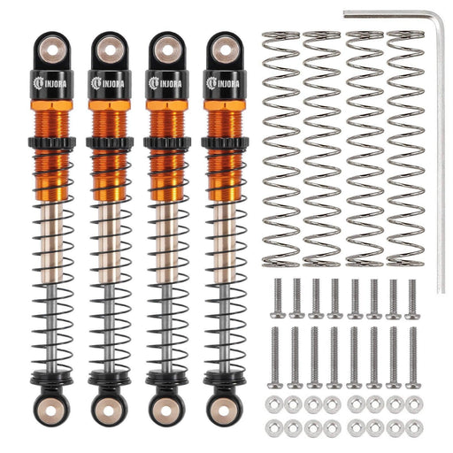 2/4PCS 51mm Shock Absorbers for Axial AX24 SCX24 1/24 (Aluminium) - upgraderc
