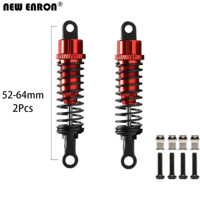 2/4PCS 52-64mm 1/8 Oil Shock Absorber (Aluminium) - upgraderc