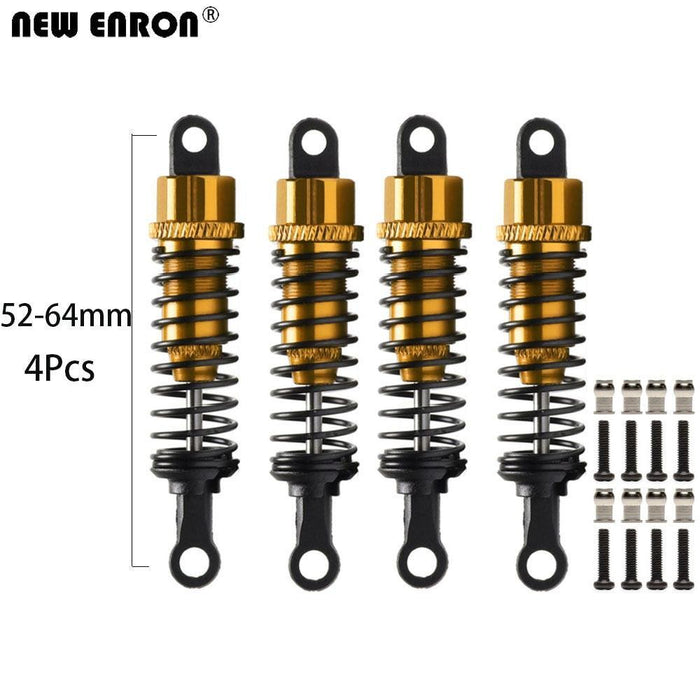 2/4PCS 52-64mm 1/8 Oil Shock Absorber (Aluminium) - upgraderc