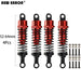 2/4PCS 52-64mm 1/8 Oil Shock Absorber (Aluminium) - upgraderc