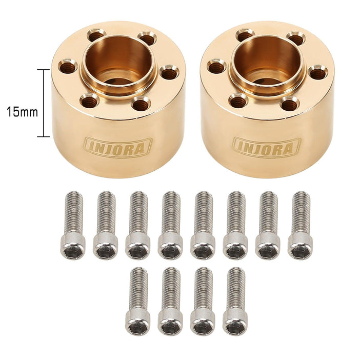2/4PCS 6~22mm Beadlock Extended Hex Adapter for Axial, Traxxas 1/10 (Messing) Hex Adapter upgraderc 2pcs 15mm 