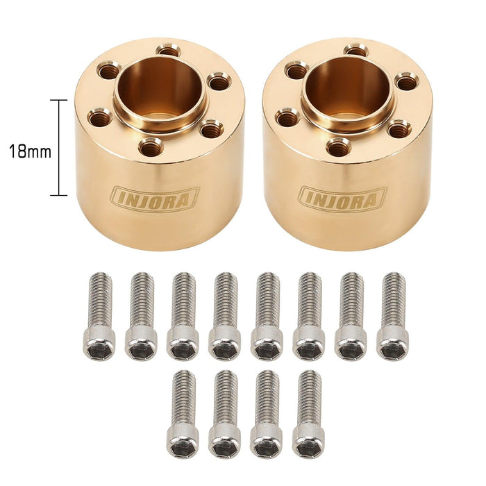 2/4PCS 6~22mm Beadlock Extended Hex Adapter for Axial, Traxxas 1/10 (Messing) Hex Adapter upgraderc 2pcs 18mm 